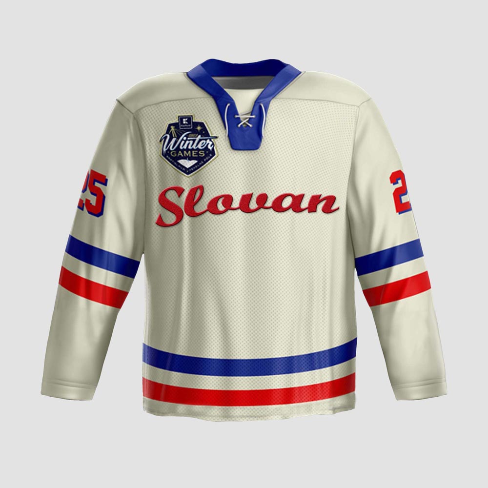 Hokejový dres HC Slovan Bratislava Retro Kaufland Winter Games 2023