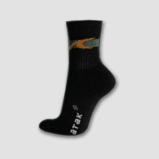 Bavlnené ponožky ATAK vysoké čierne