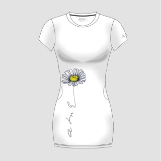 Dámske tričkové šaty 18 Flower KR s krátkym rukávom