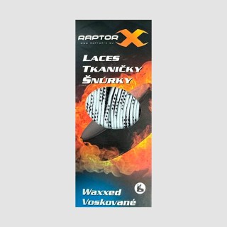 Hokejové voskované šnúrky do korčulí Raptor X rôzne veľkosti