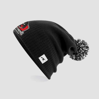 SHADOW PANTHERS Knitted Beanie with Pom-pom