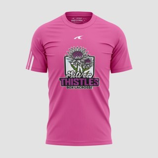 SILVER THISTLES Cotton T-Shirt Short sleeve